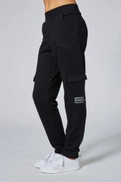 Pineapple Black Cargo Joggers