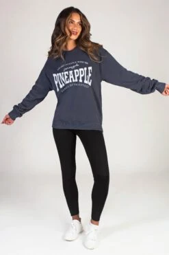 Pineapple Womens Tape Black Leggings -Pineapple 161 399s3