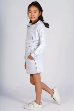 Pineapple Girls Grey Sporty Stripe Skirt -Pineapple 252718s4