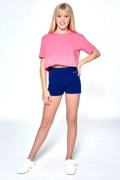 Pineapple Girls Navy Blue Jersey Hotpant Shorts 7 Pineapple Girls Navy Blue Jersey Hotpant Shorts -Pineapple 288916s3