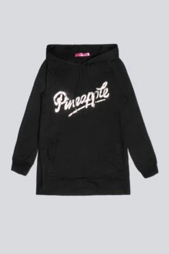 Pineapple Black Side Slit Hoodie -Pineapple 300427s5