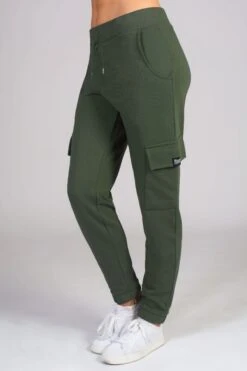 Pineapple Womens Green Cargo Joggers