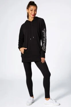 Pineapple Longline Logo Hoodie -Pineapple 315988s3