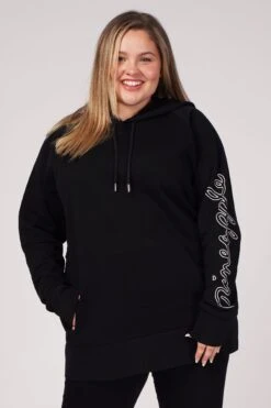 Pineapple Longline Logo Hoodie -Pineapple 315988s4