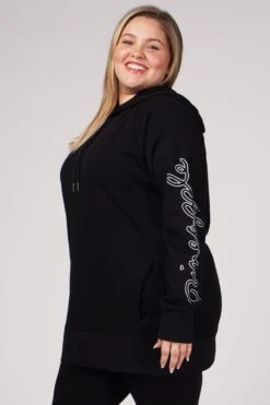 Pineapple Longline Logo Hoodie -Pineapple 315988s5