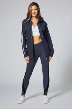 Pineapple Grey Stripe Zip Hoodie -Pineapple 442306s4