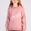 Pineapple Girls Pink Leopard Stripe Logo Hoodie