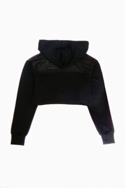 Pineapple Mesh Panel Crop Hoodie -Pineapple 560110s7