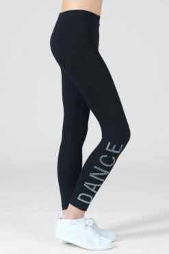 Pineapple Black Dance Diamante Leggings -Pineapple 586194s3