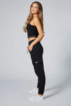 Pineapple Cargo Black Joggers -Pineapple 673690s4