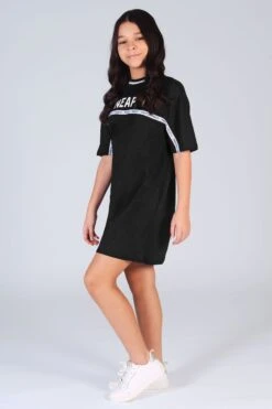 Pineapple Girls Black Stripe T-Shirt Dress -Pineapple 686378s4