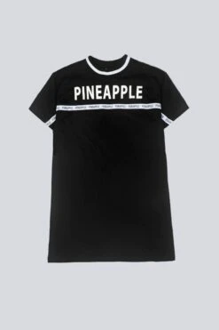 Pineapple Girls Black Stripe T-Shirt Dress -Pineapple 686378s5