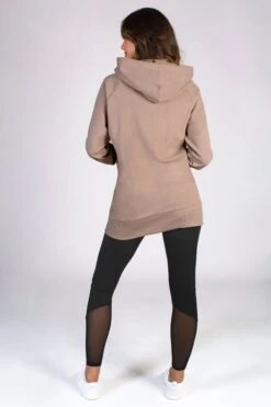 Pineapple Womens Longline Logo Brown Hoodie -Pineapple 757 338s4