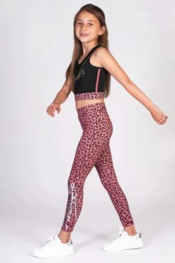 Pineapple Girls Animal Leopard Leggings -Pineapple 878260s3