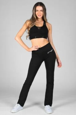 Pineapple Womens Slim Fit Jersey Black Trousers