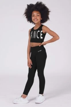 Pineapple Girls Band Black Leggings -Pineapple C28148s3