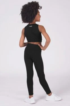 Pineapple Girls Band Black Leggings -Pineapple C28148s4