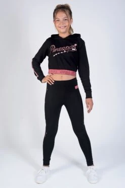 Pineapple Tape Hem Black Hoodie -Pineapple C47163s3