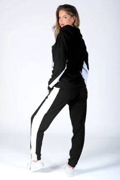 Pineapple Contrast Panel Black Joggers 7 Pineapple Contrast Panel Black Joggers -Pineapple C88109s3