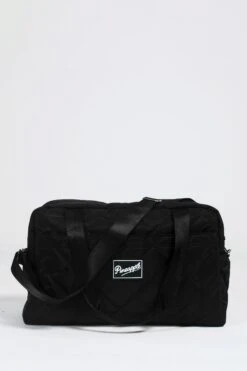 Pineapple Black Quilted Holdall Bag -Pineapple C88943s3