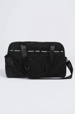 Pineapple Black Quilted Holdall Bag -Pineapple C88943s4