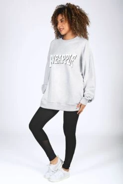 Pineapple Oversized Grey Logo Sweat Top -Pineapple D64629s3