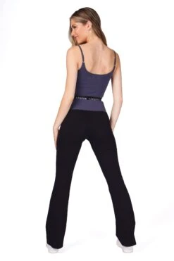 Pineapple Contrast Band Boot Cut Jersey Trousers -Pineapple M29139s4