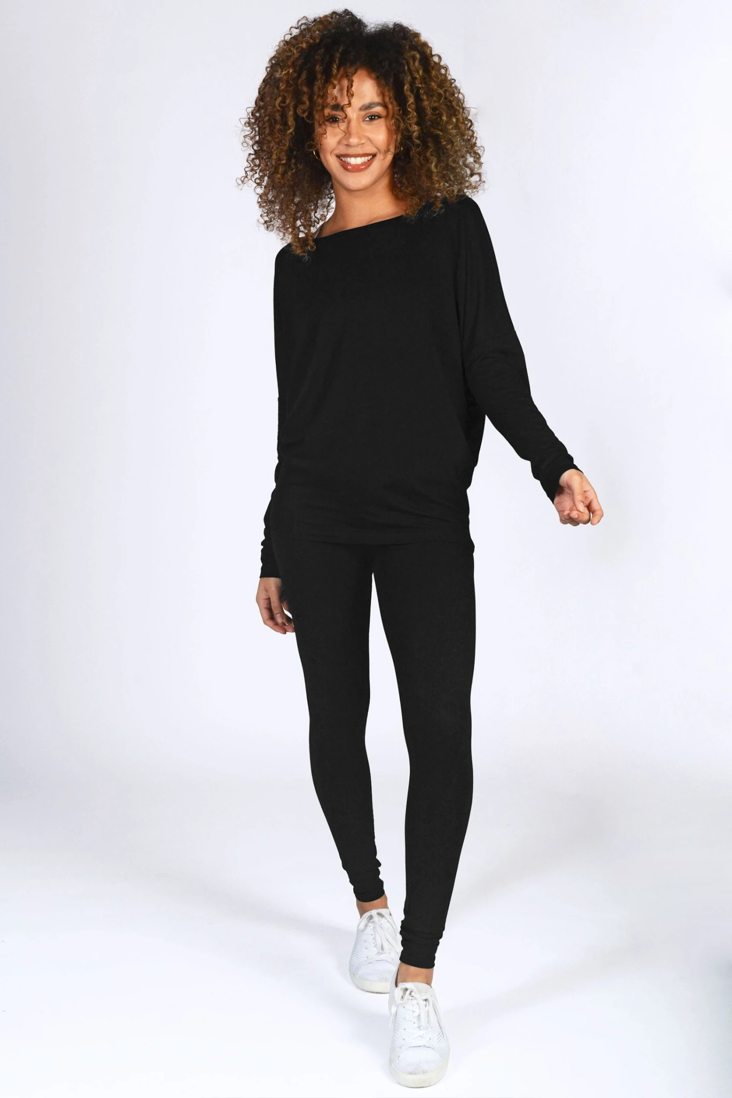 Pineapple Womens Black Monroe Long Sleeve Jersey Top 1 Pineapple Womens Black Monroe Long Sleeve Jersey Top