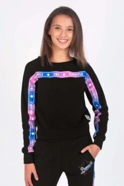 Pineapple X The Next Step Tape Girls Black Sweatshirt