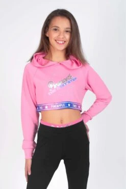 Pineapple X The Next Step Pink Tape Hem Hoodie