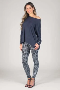 Pineapple Grey Script Long Sleeve T-Shirt -Pineapple U06565s3