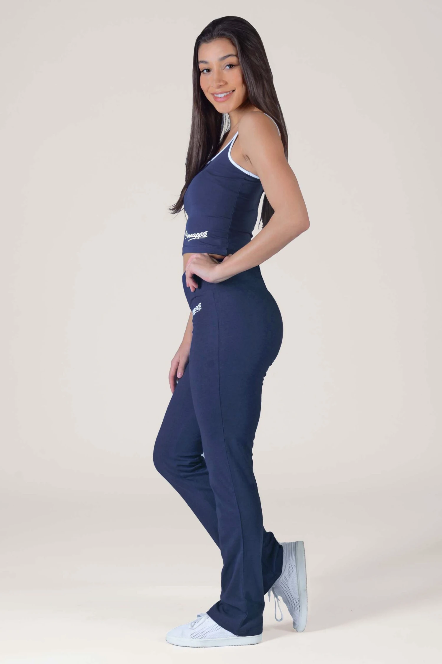 Pineapple Womens Blue Slim Fit Jersey Trousers 4 Pineapple Womens Blue Slim Fit Jersey Trousers - Image 4