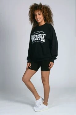 Pineapple Black Logo Sweatshirt -Pineapple U85404s3