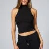 Barbarella Turtle Neck Sleeveless Top