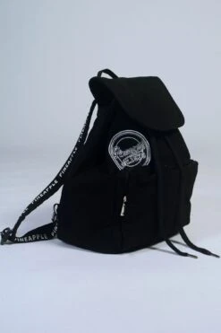Canvas Backpack -Pineapple black canvas backpack 03 237812b5 29a0 4f51 946b 594b93f6cb8b