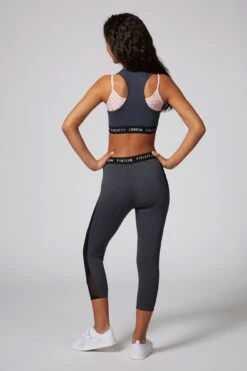 Contrast Mesh Leggings -Pineapple contrast mesh crop legging charcoal PT1668CA6 03 1e26400f 2f41 4ea4 bc77 8306d78da467