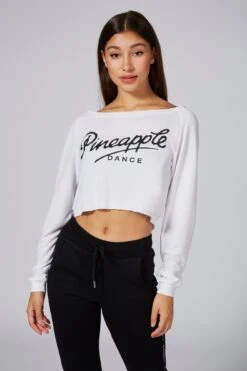 Crop Retro Off Shoulder Top
