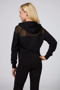 Mesh Panel Crop Hoodie -Pineapple girl mesh panel crop hoodie TH1546CA1 04