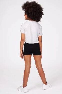 Tape Band Jersey Hotpant Shorts -Pineapple girls black jacquard hotpants PS1566CA1 05