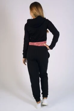 Jacquard Tape Joggers -Pineapple girls black jacquard tape joggers 04 b5eb4a78 fb86 48cd b3b9 e60ee458190f