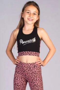 Leopard Band Midi Crop Top