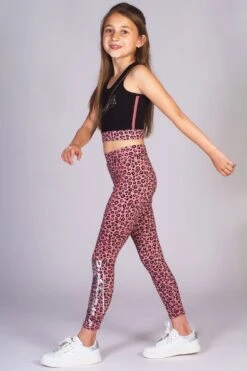 Leopard Band Midi Crop Top -Pineapple girls black leopard band midi crop top tv167ca1 03