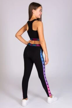 The Next Step Leggings With Star Panel -Pineapple girls black pineapple the next step star panel legging 05 ac94bc74 6a00 4efa bc77 f7ee7556ba7b