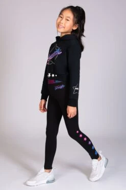 The Next Step Leggings With Stars -Pineapple girls black pineapple the next step star stud legging 04 a2051ecc 0c90 448c 86a0 c5c2cc1b5429