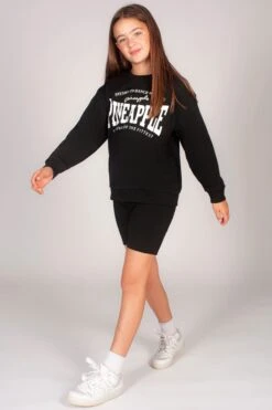 Pineapple Unisex Sweatshirt -Pineapple girls black pineapple unisex sweatshirt 03