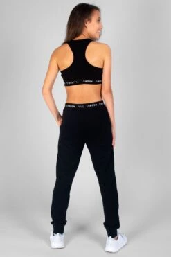 Script Crop Top -Pineapple girls black script crop top 05