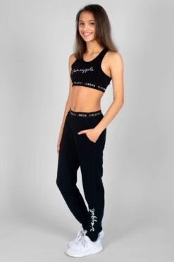Script Joggers -Pineapple girls black script joggers 03