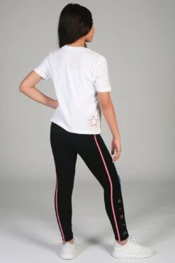 Star Piping Leggings -Pineapple girls black star piping leggings PT1843CA1 04 39be964c 3512 4f10 838b 360c50650255