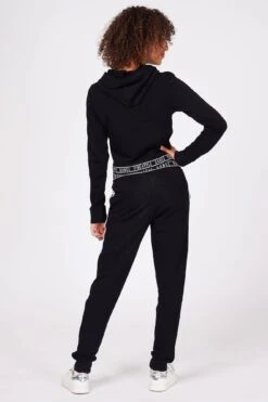 Tape Hoodie & Joggers Set -Pineapple girls black tape hoodie joggers set 04 c203ff87 4e14 41c6 a977 5a510491291f