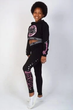 The Next Step Star Leggings -Pineapple girls black tns star leggings 04 5854bad0 4895 4822 bf9c 45916aeaa545